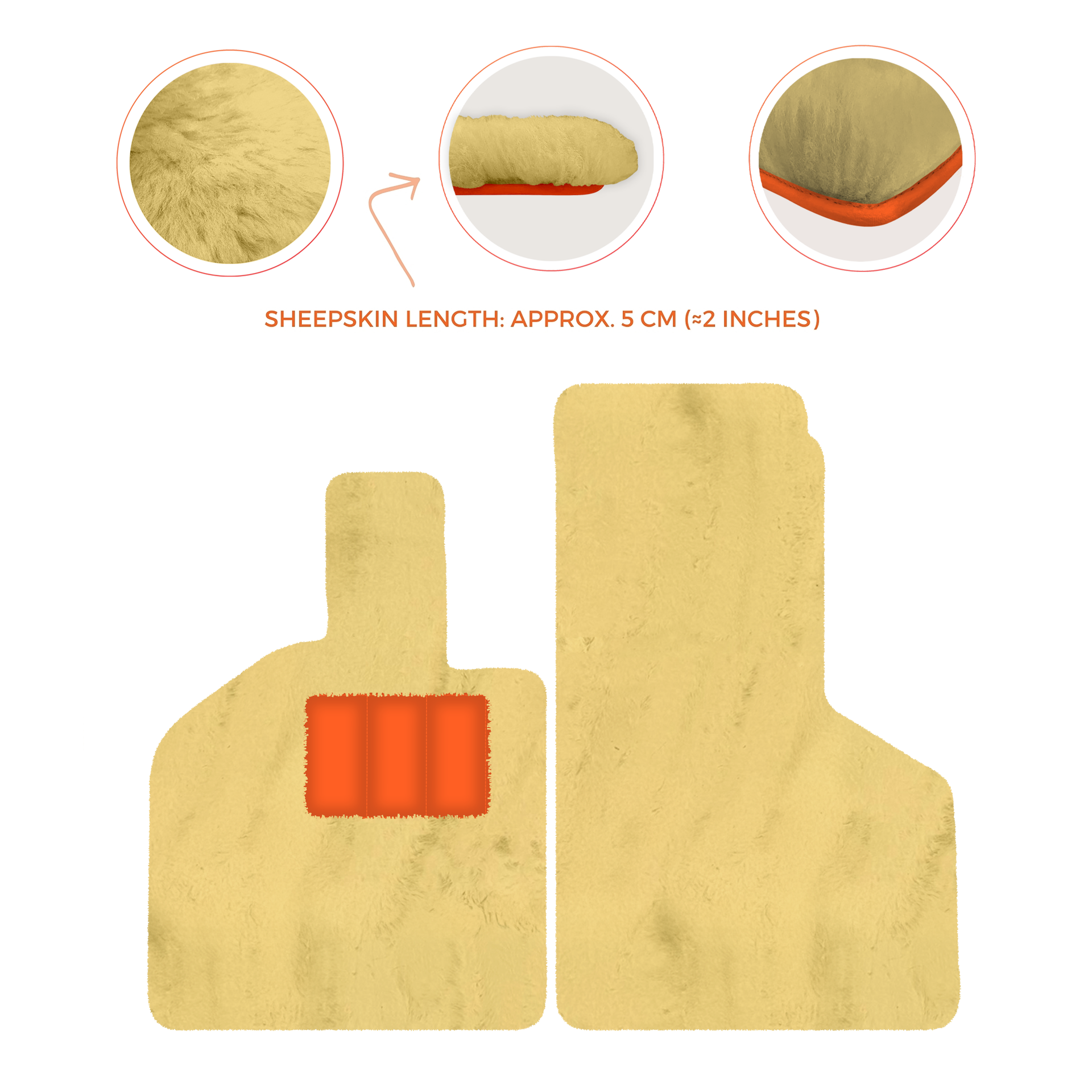 Luxury Sheepskin Floor Mats for Lamborghini Gallardo (2004-2014)