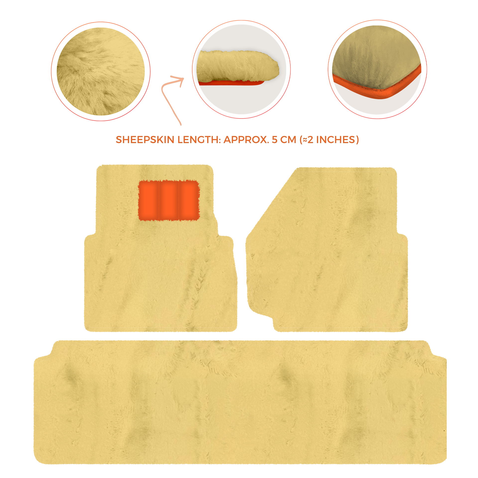 Luxurious Premium Sheepskin Floor Mats for Range Rover (2012-2022)