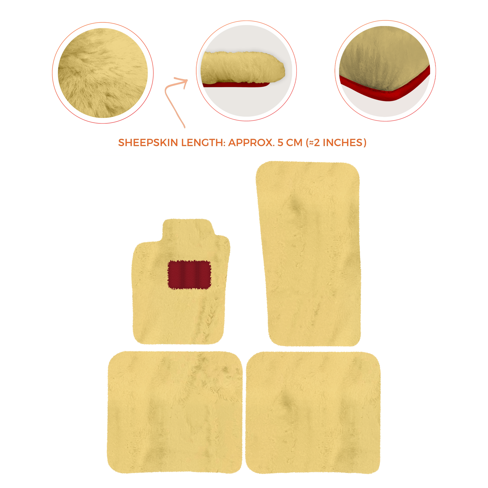 Premium Sheepskin Floor Mats for Bentley Bentayga (2015-2023)