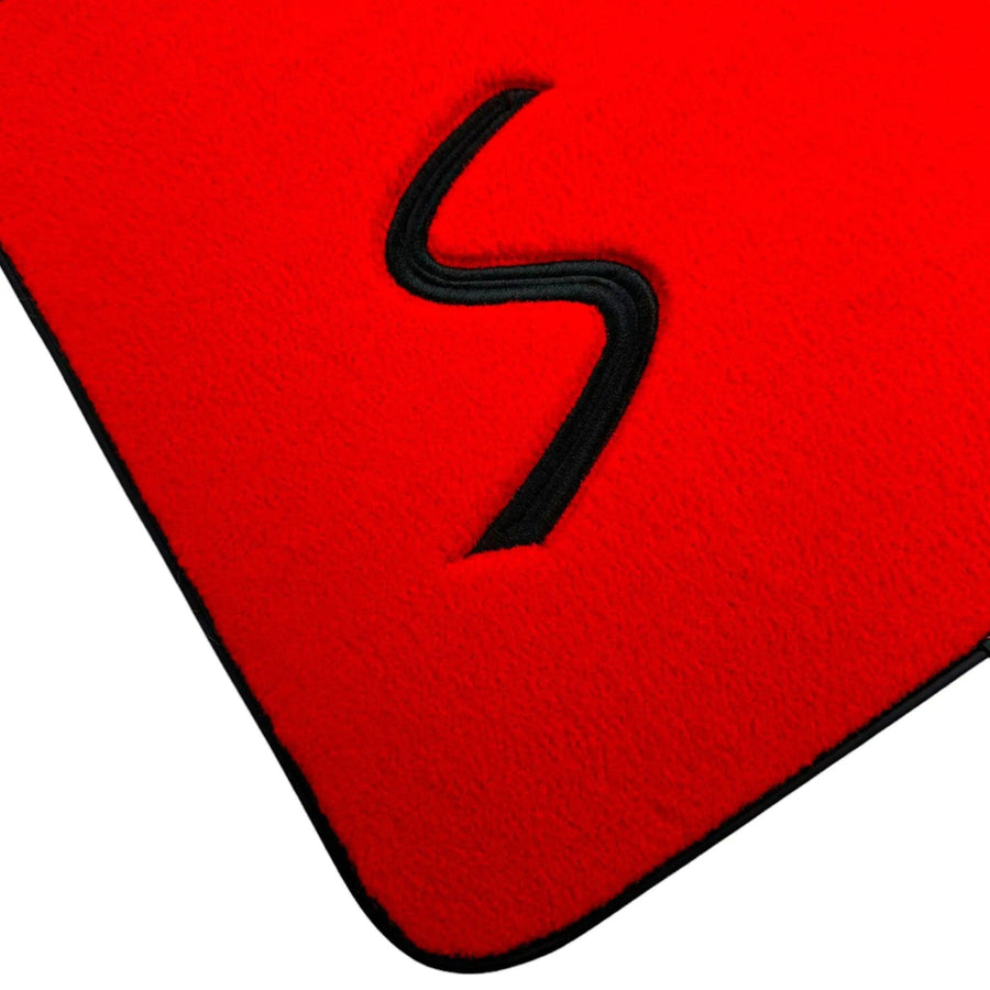 Red Floor Mats for Mini Cooper / One Electric (2020-2023) - AutoWin