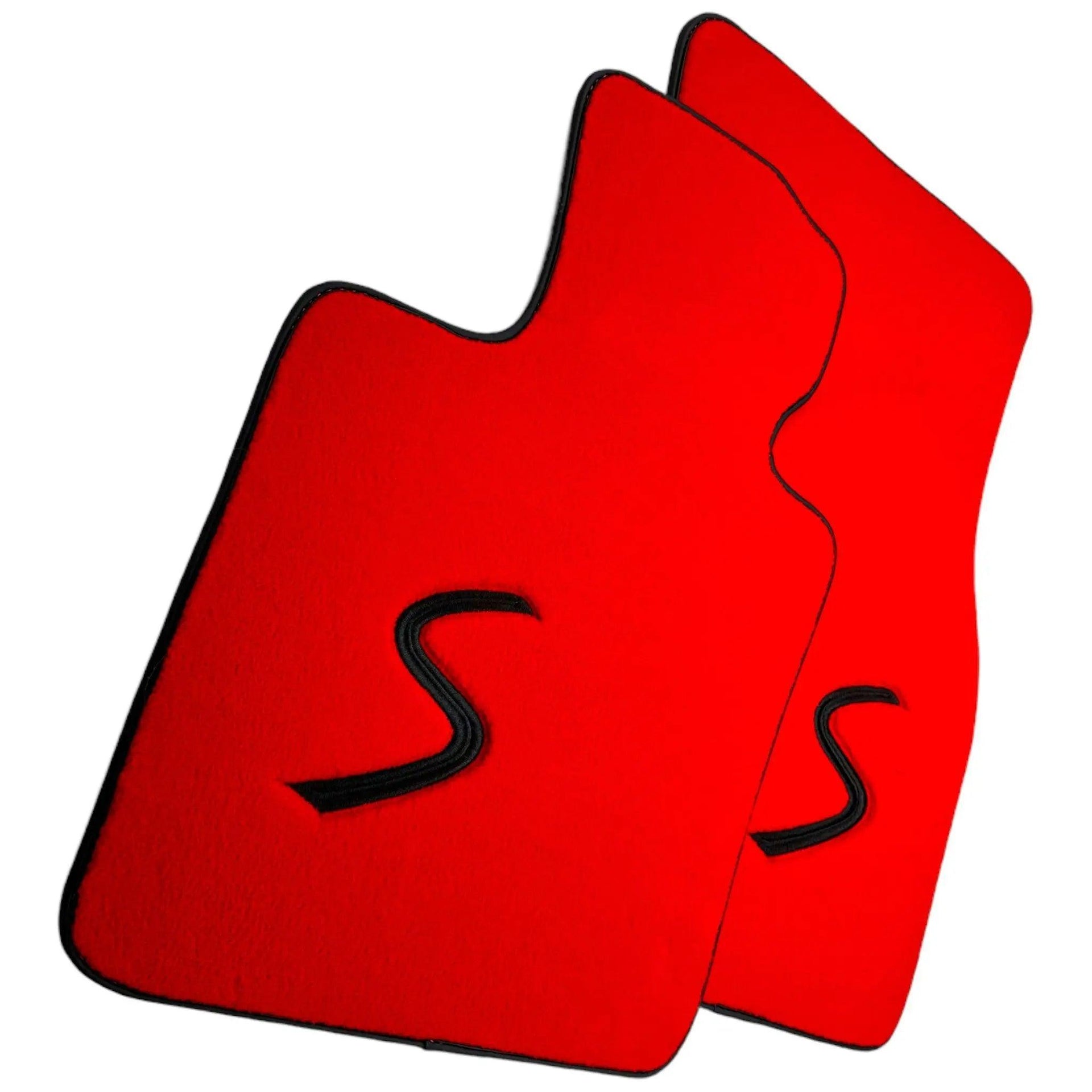 Red Floor Mats for Mini Cooper / One F55 5-Doors (2015-2023) - AutoWin