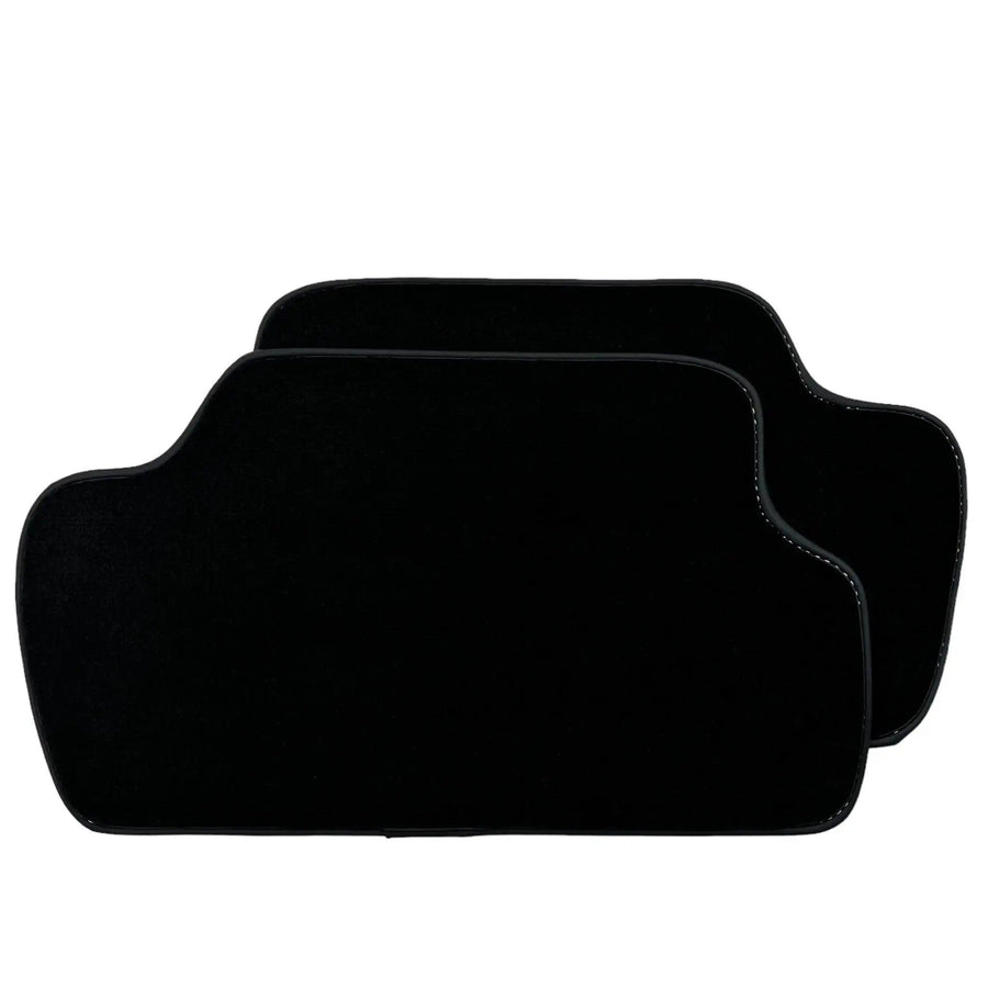 Black Floor Mats for Mini Cooper / One F55 5-doors (2015-2023) with Leather - AutoWin