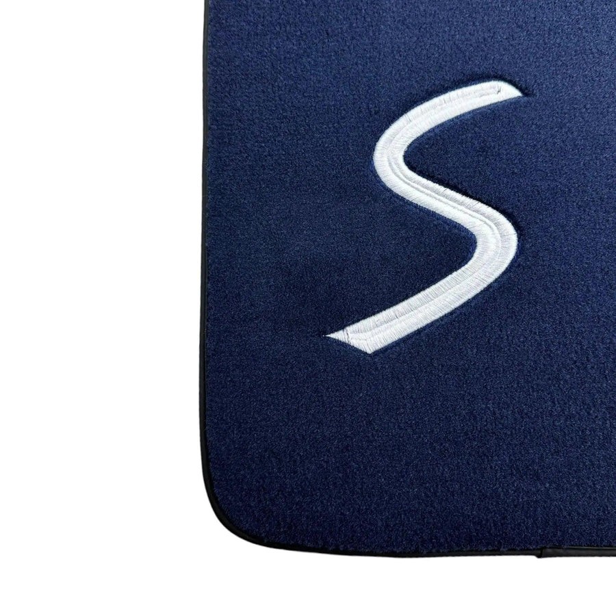 Dark Blue Floor Mats for Mini Cooper / One F56 3-Doors (2014-2023) - AutoWin