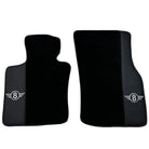 Black Floor Mats for Mini Cooper / One R50 (2001-2007) with Leather - AutoWin