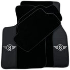 Black Floor Mats for Mini Cooper / One R53 (2001-2007) Cooper S with Leather - AutoWin