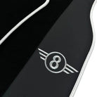 Black Floor Mats for Mini Cooper / One R53 (2001-2007) Cooper S with Leather | White Trim - AutoWin