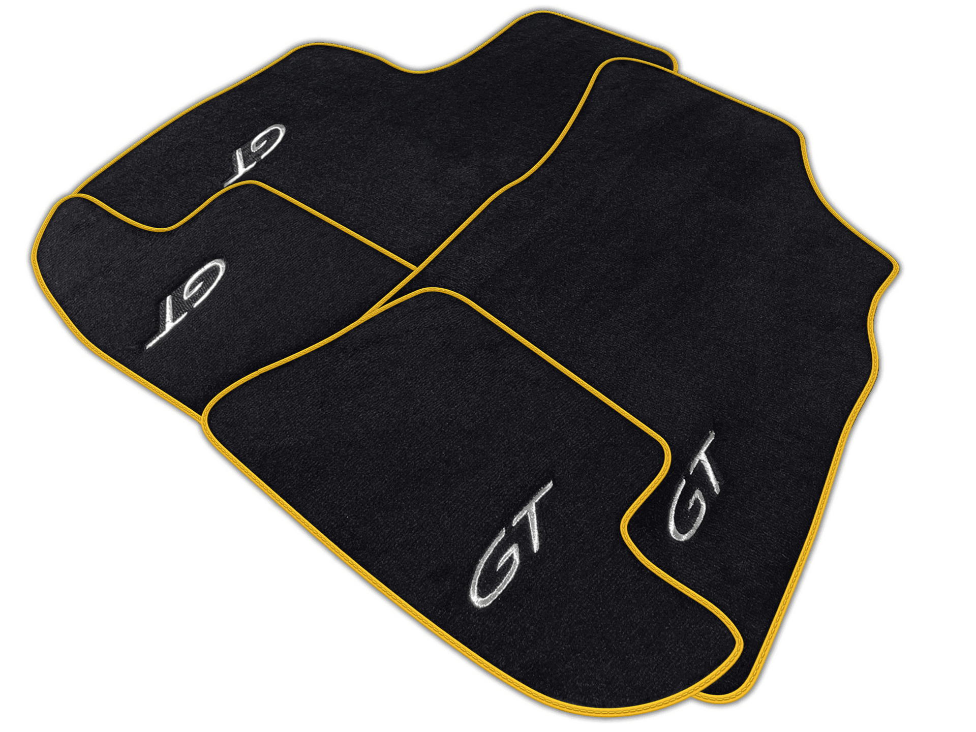 Black Floor Mats for Bentley Continental GT (2003-2011) | Various Trim Colors