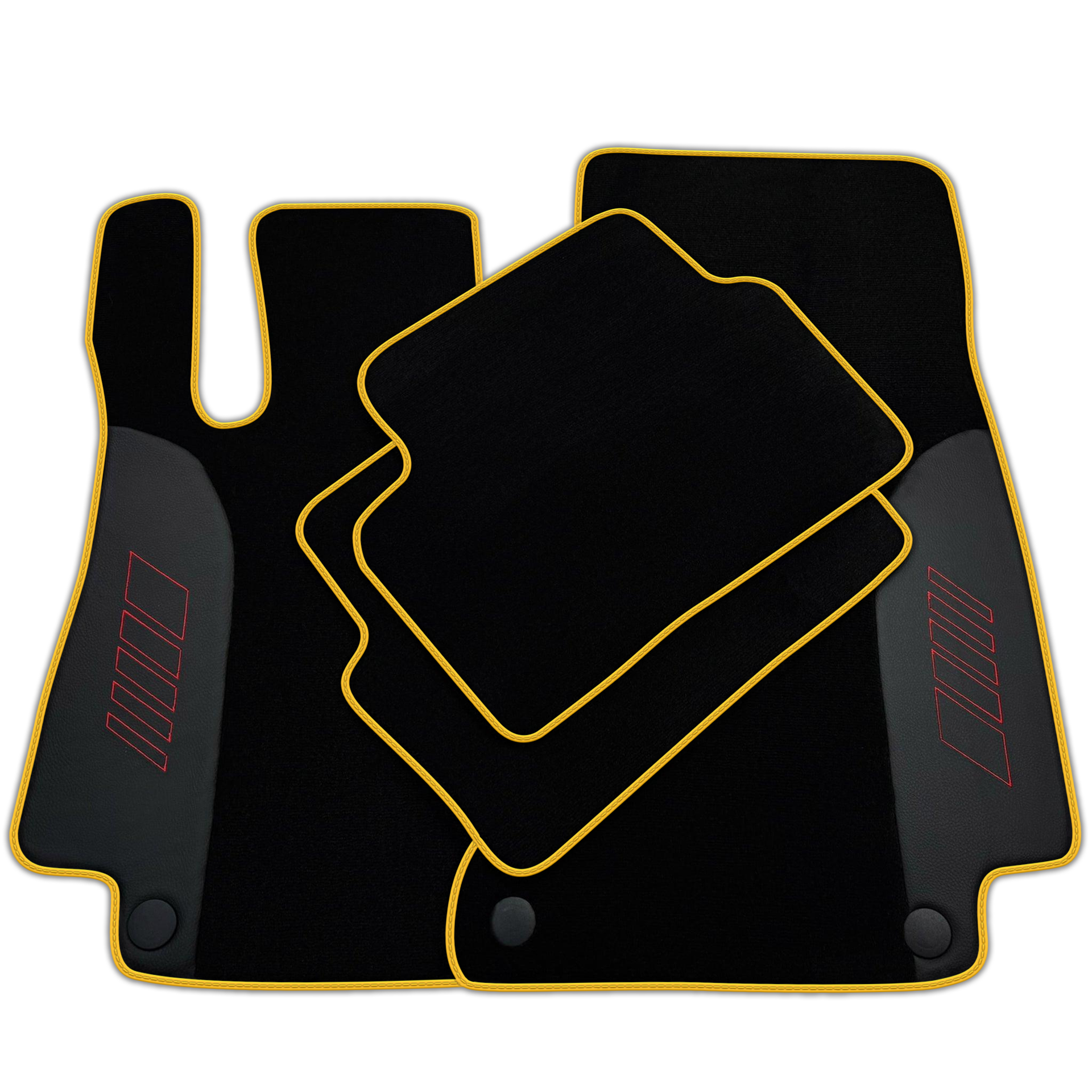 Black Floor Mats For Mercedes Benz C-Class C205 Coupe (2015-2018) | AutoWin Edition