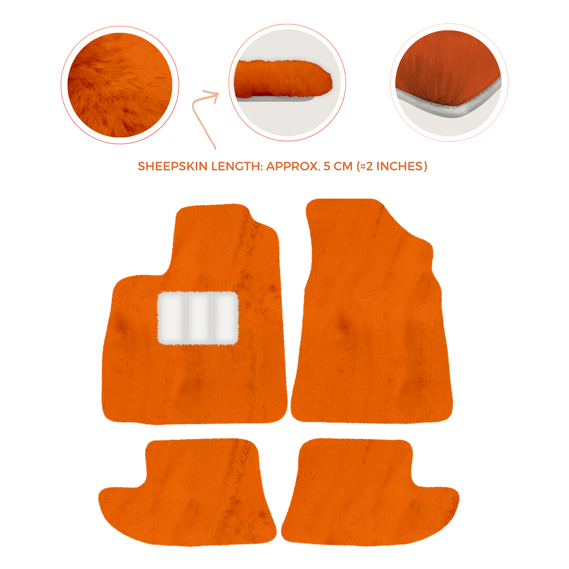 Premium Sheepskin Floor Mats for Bentley Continental GTC (2011-2018)