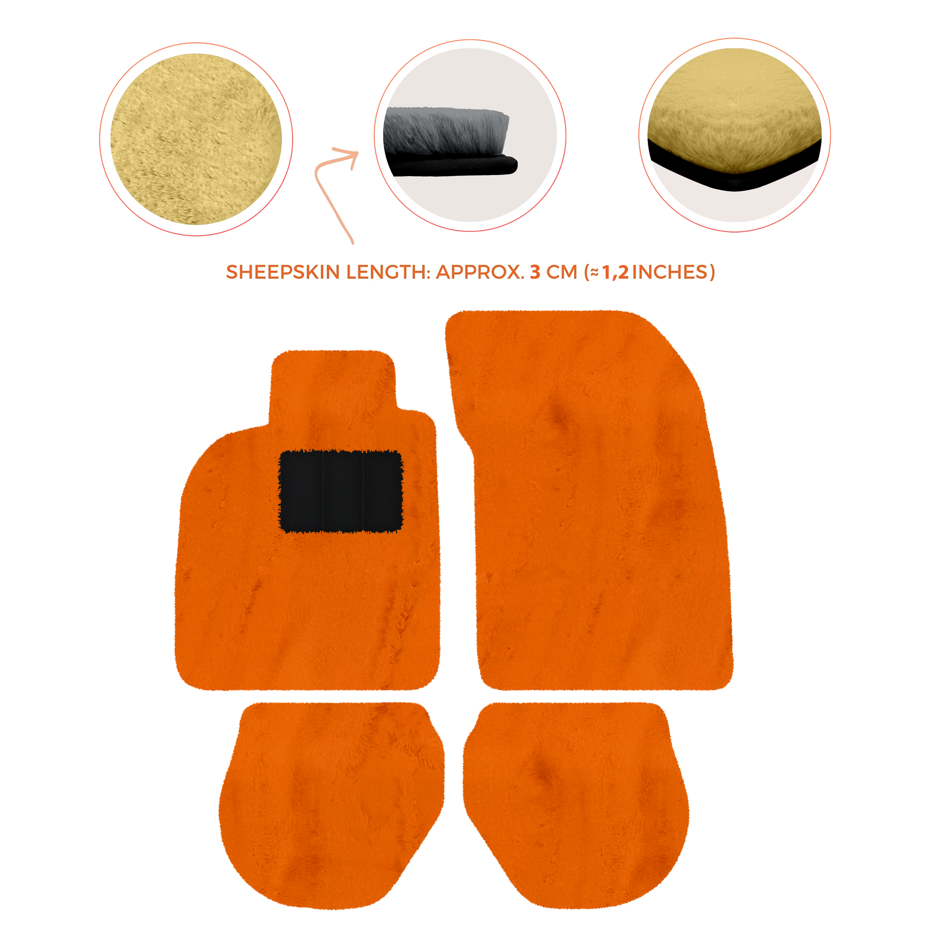 Tappetini auto in pelle personalizzabili con motivo a righe per Porsche 911 - 993 (1994-1998) - AutoWin