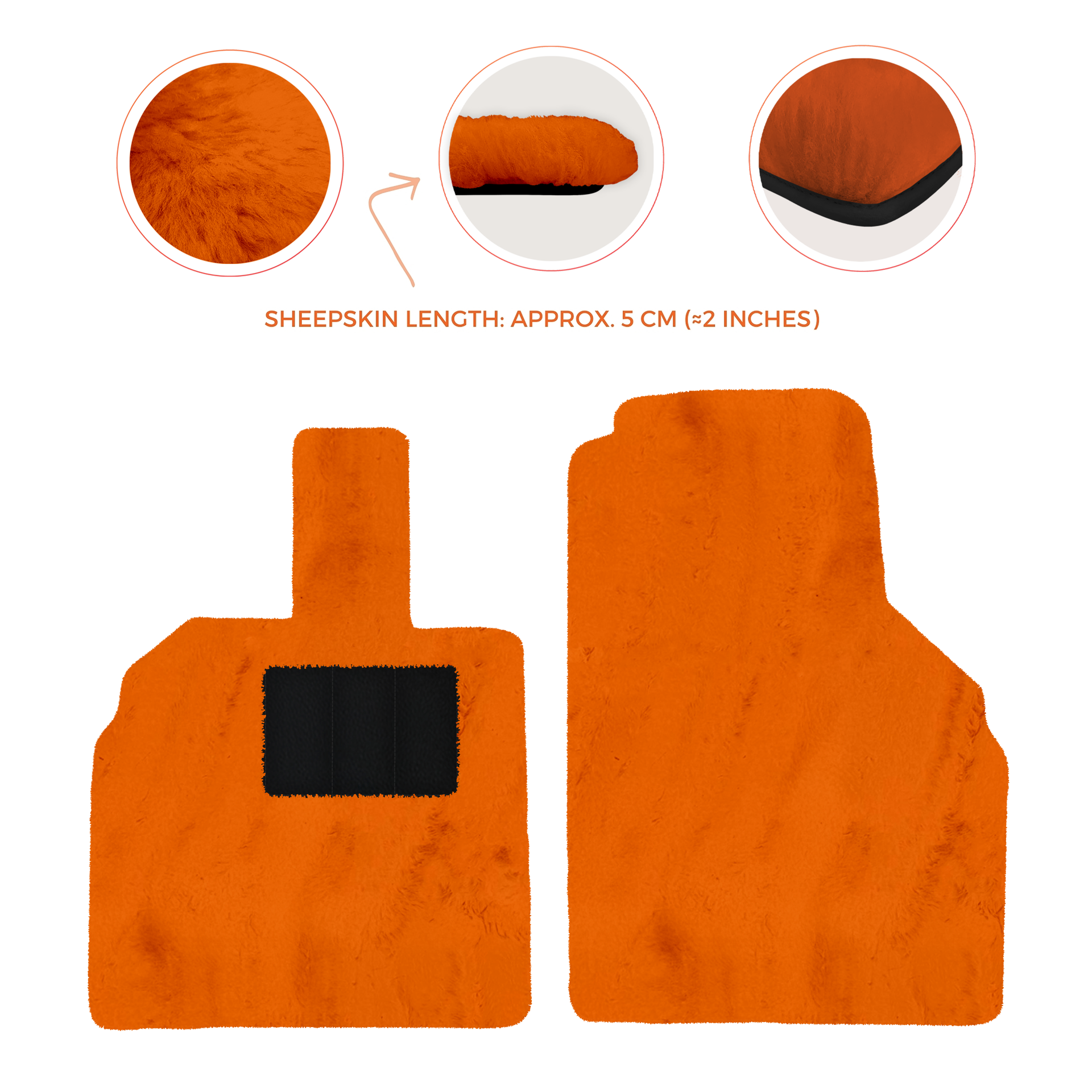 Premium Sheepskin Floor Mats for Lamborghini Aventador (2012-2022)