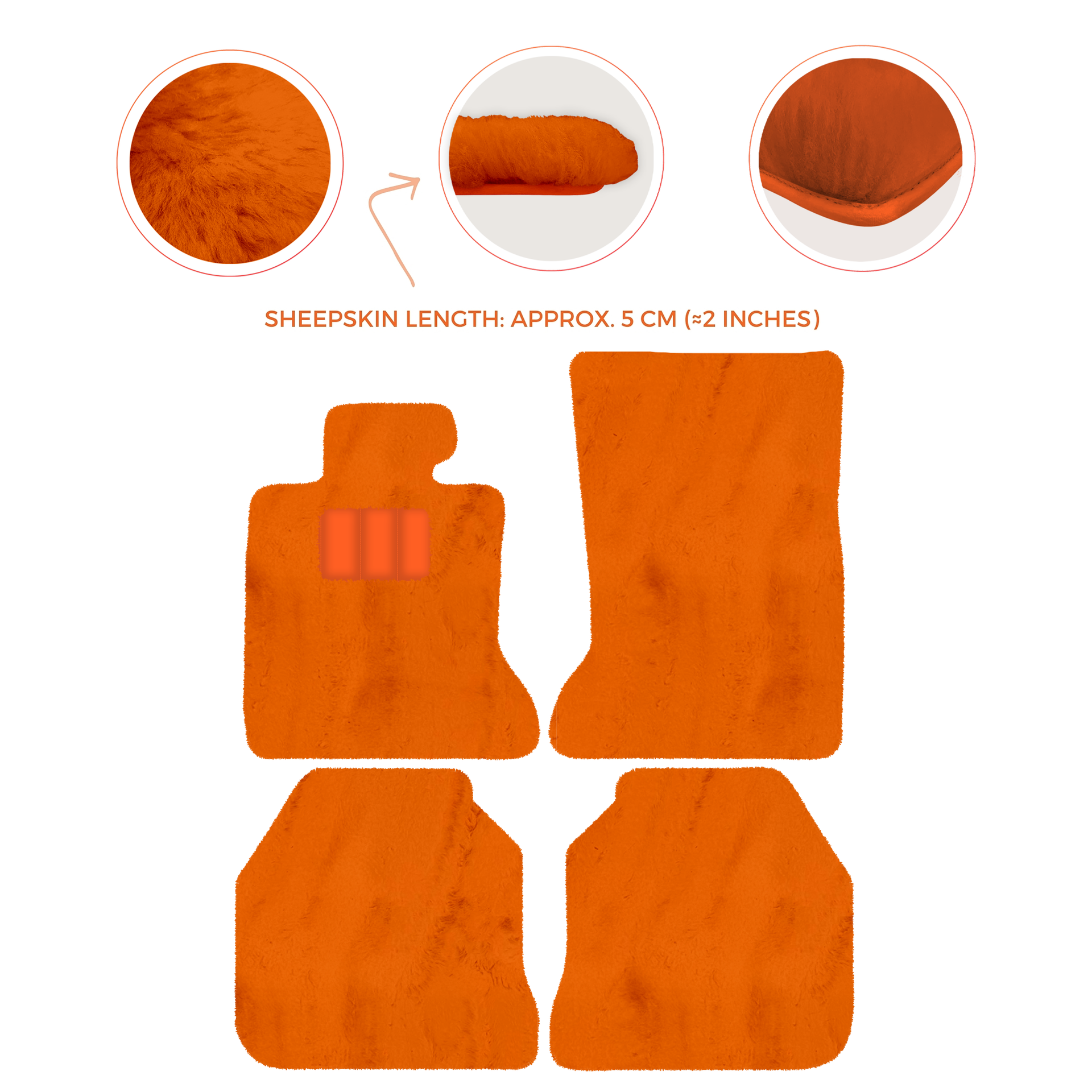 Luxury Sheepskin Floor Mats for Rolls-Royce Ghost RR2 (2010-2014)