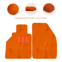 Tappetini in pelle di pecora per Porsche 986 Boxster (1996-2004) - Lunghezza della pelle di pecora, Varie opzioni di colore