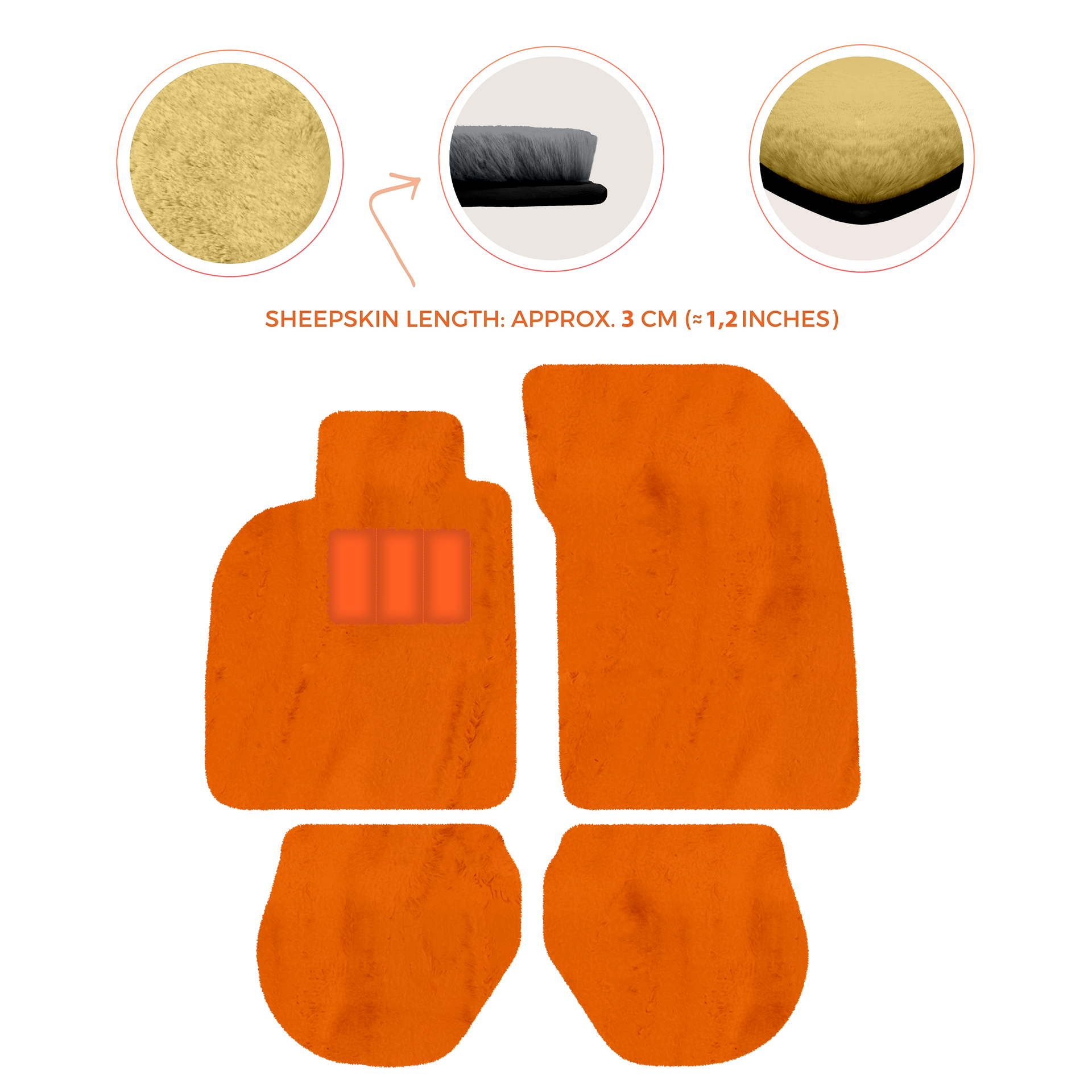 Tappetini auto in pelle personalizzabili con motivo a righe per Porsche 911 - 993 (1994-1998) - AutoWin