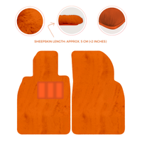 Premium Sheepskin Floor Mats for Porsche Cayenne (2018-2023)