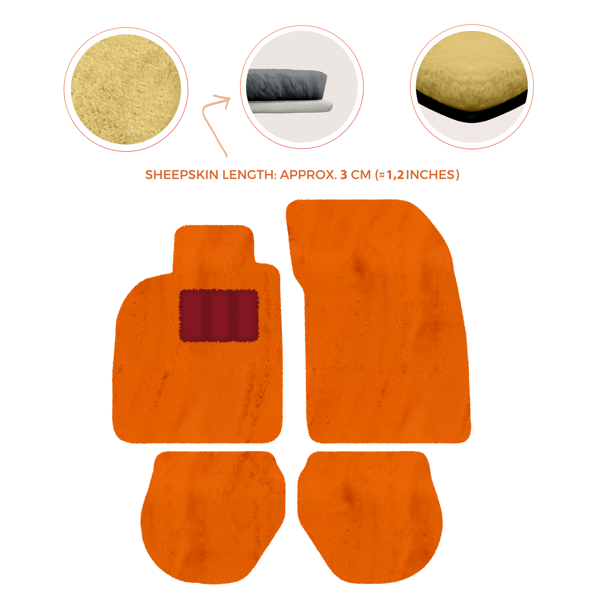 Tappetini auto in pelle personalizzabili con motivo a righe per Porsche 911 - 993 (1994-1998) - AutoWin