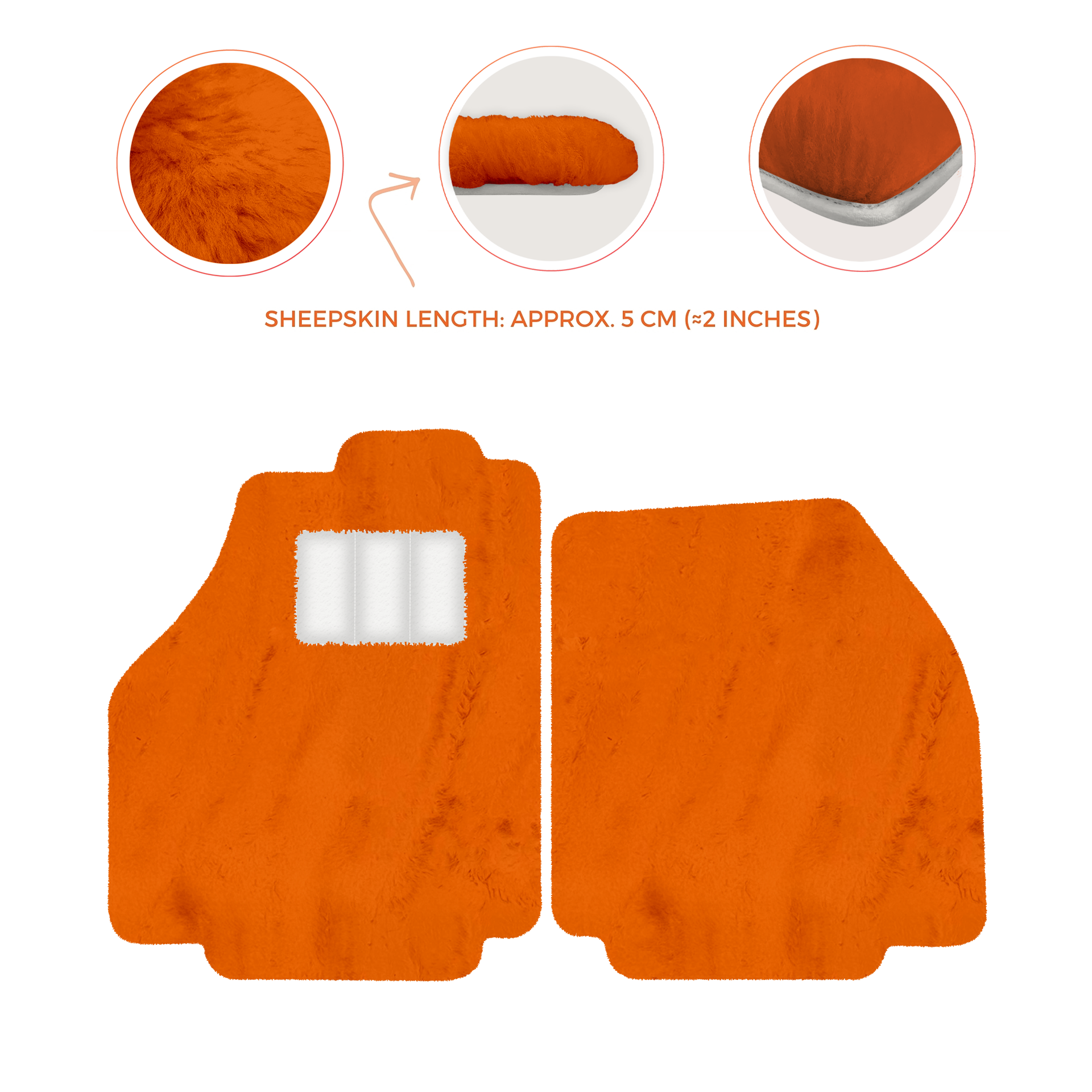 Premium Sheepskin Floor Mats for Ferrari 488 Spider (2016-2022)