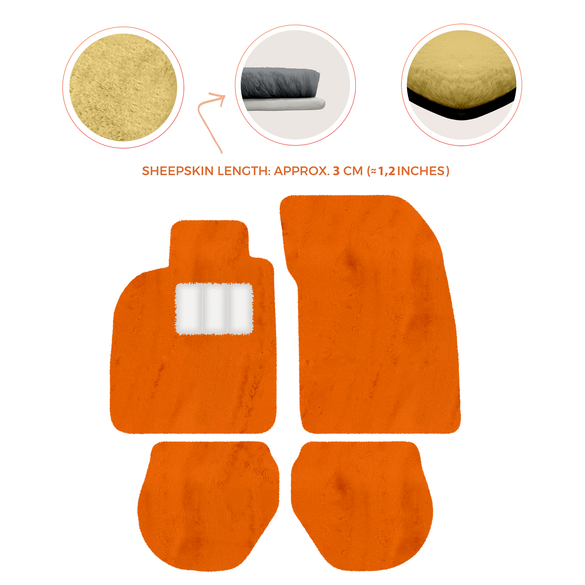 Tappetini auto in pelle personalizzabili con motivo a righe per Porsche 911 - 993 (1994-1998) - AutoWin