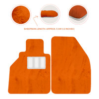 Tappetini in pelle di pecora per Porsche 986 Boxster (1996-2004) - Lunghezza della pelle di pecora, Varie opzioni di colore