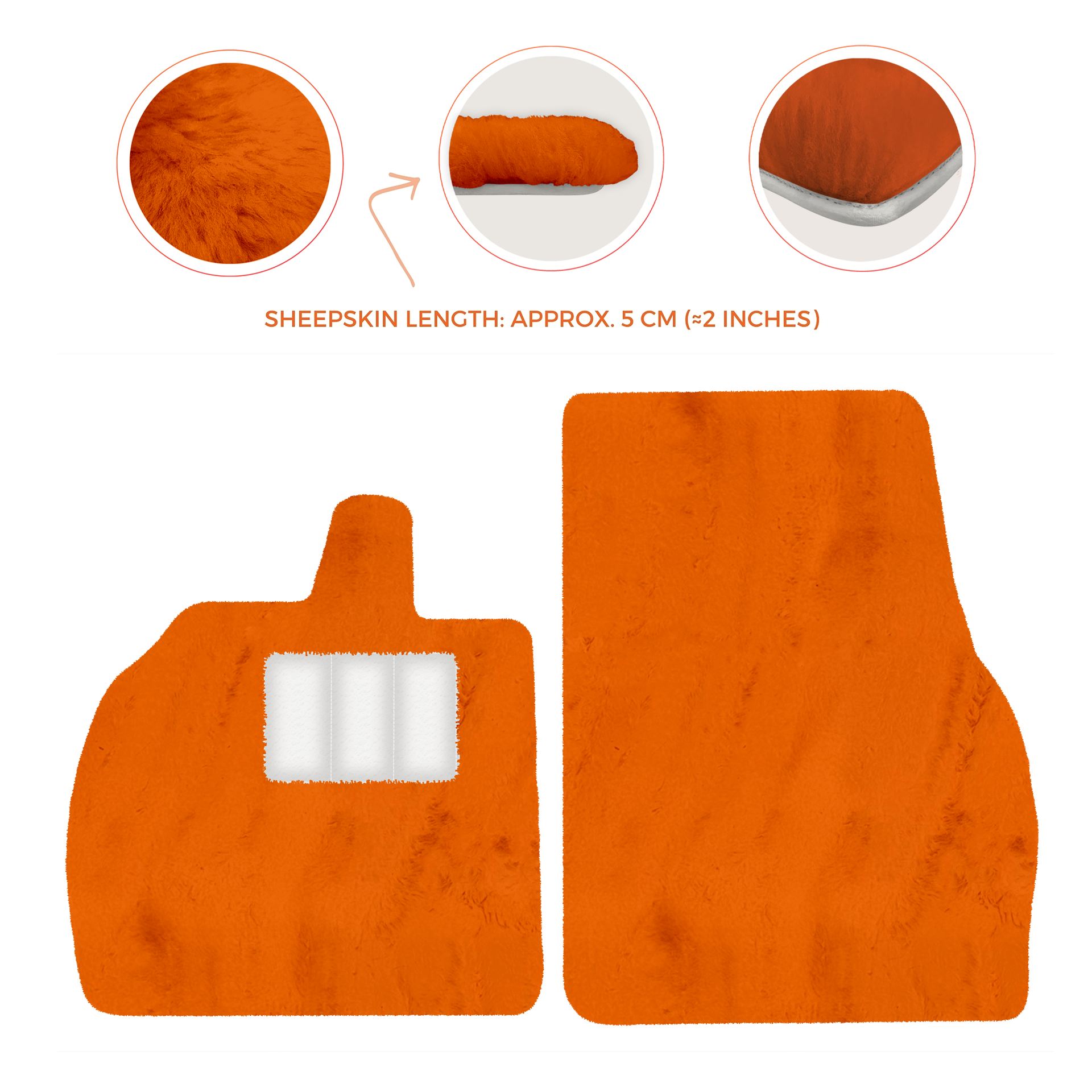 Luxury Sheepskin Floor Mats for Lamborghini Revuelto 2024-2025