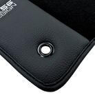 ER56 Design Black Floor Mats for Chevrolet Matiz Hatchback (2011-2013) with Leather