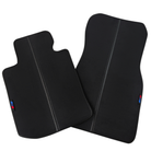 Customizable Carbon Fiber Detailing Black Floor Mats for BMW iX (2022-2024)