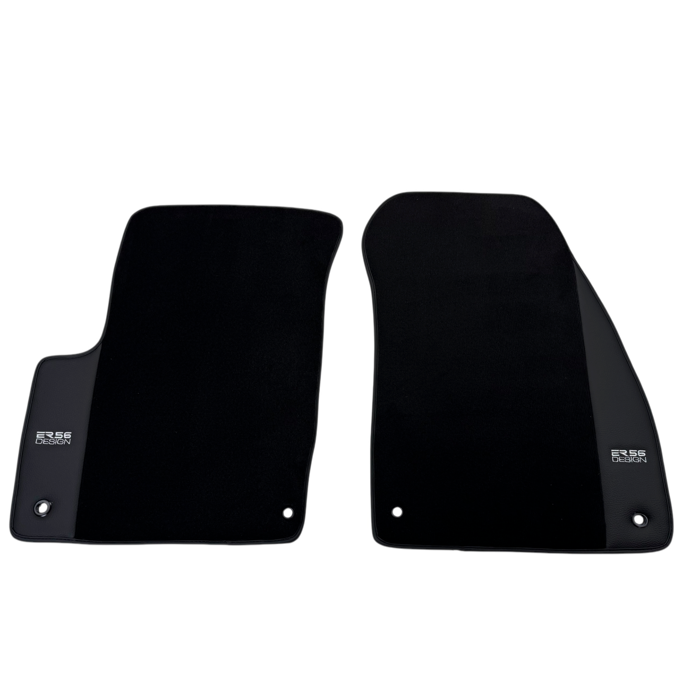 ER56 Design Black Floor Mats for Jeep Renegade (2014-2018) Co Driver without Fixing System Leather