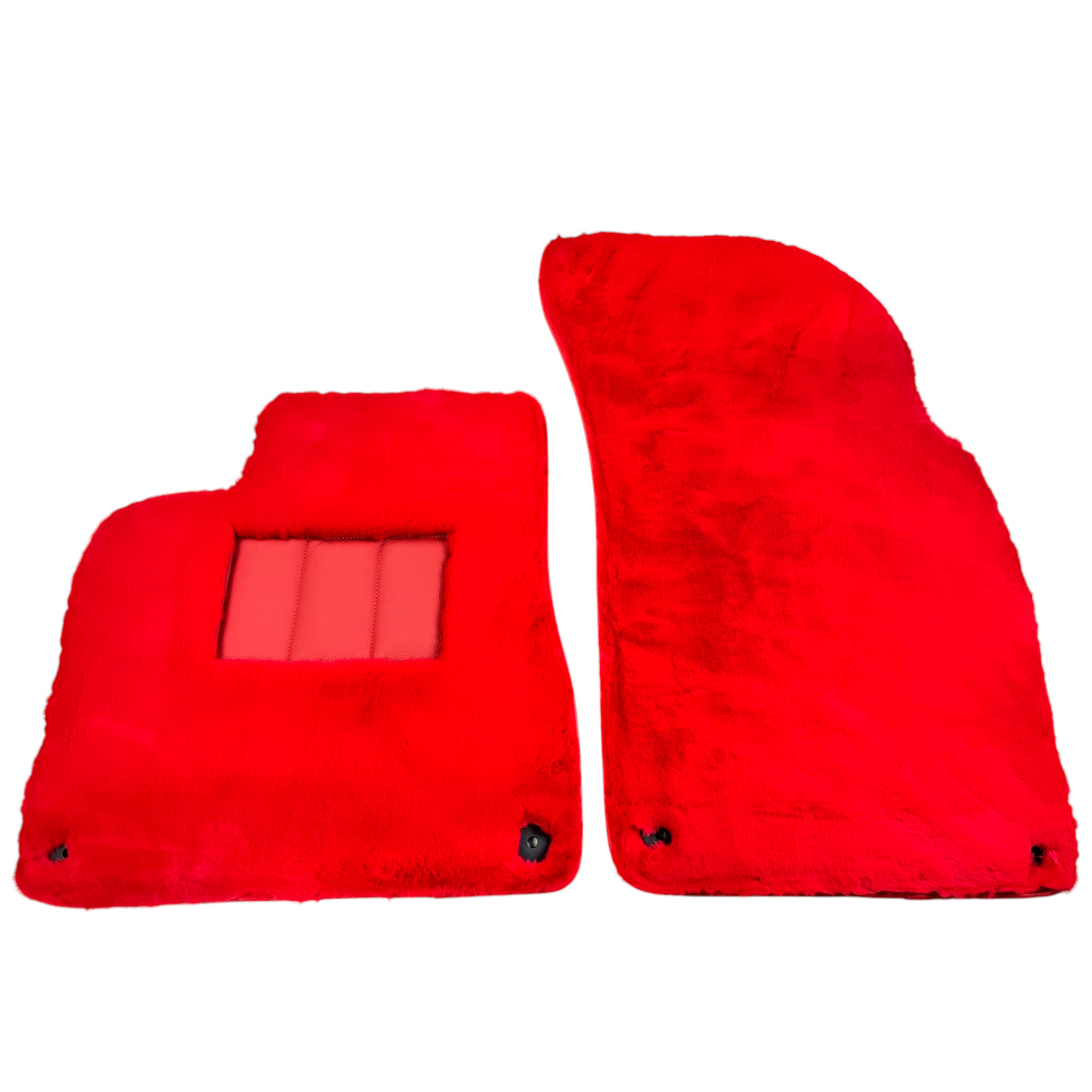 Red Sheepskin Floor Mats for Bentley Bentayga (2015-2023)