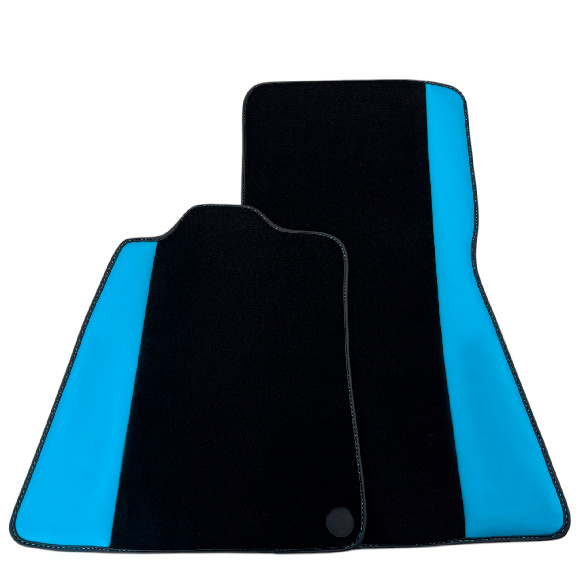 Black Floor Mats for McLaren 750S (2023-2025) with Blue Leather