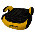 Black Alcantara Backless Car Seat for Kids with Yellow Leather | Lamborghini Urus