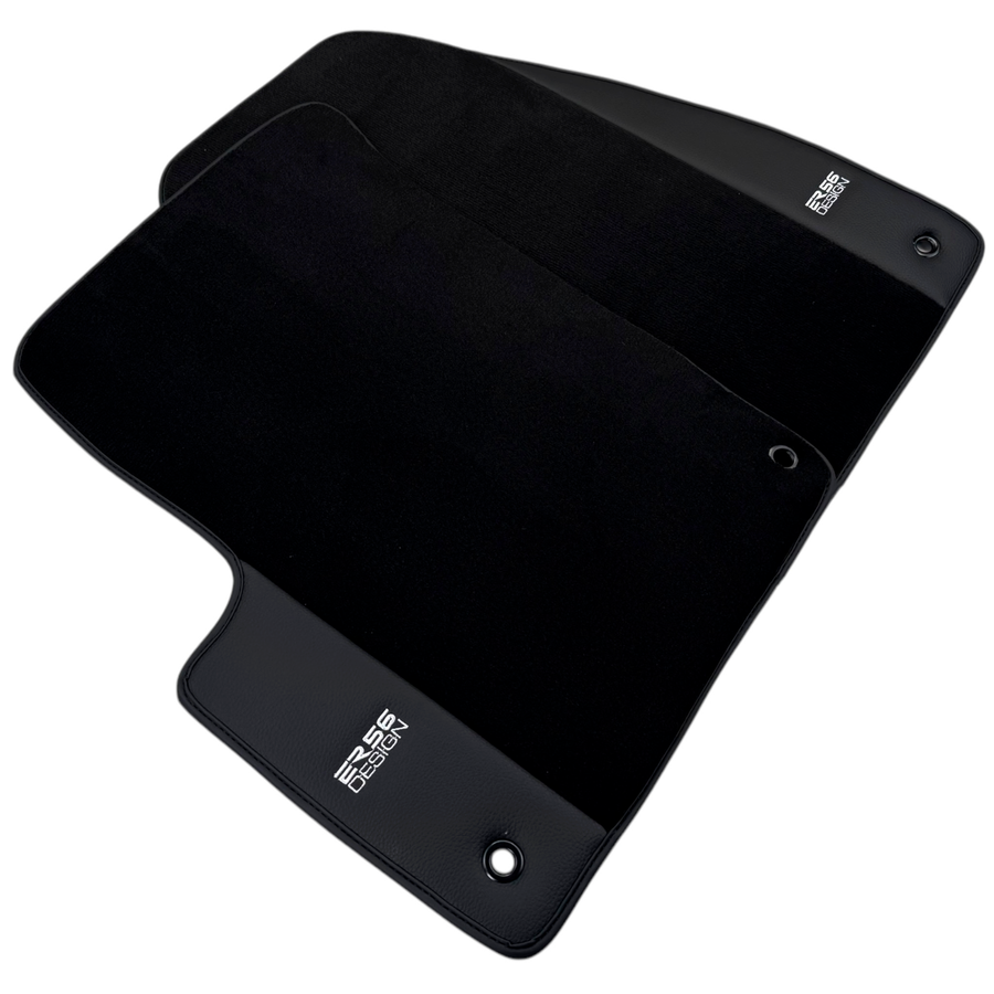 ER56 Design Black Floor Mats for Jeep Cherokee KK (2008-2013) with Leather