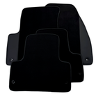 Black Floor Mats for Chevrolet Lacetti (2004-2010) with Leather | AutoWin