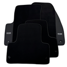 ER56 Design Black Floor Mats for Jeep WK2 (2011-2023) Single Fixation with Leather