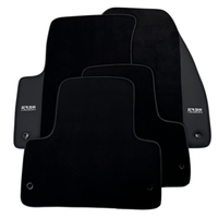 ER56 Design Black Floor Mats for Dodge Charger (2010-2015) with Leather
