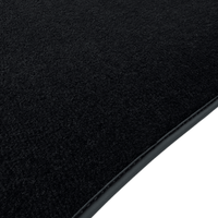 Black Floor Mats for Jaguar X-Type (2001-2009) with Leather - AutoWin