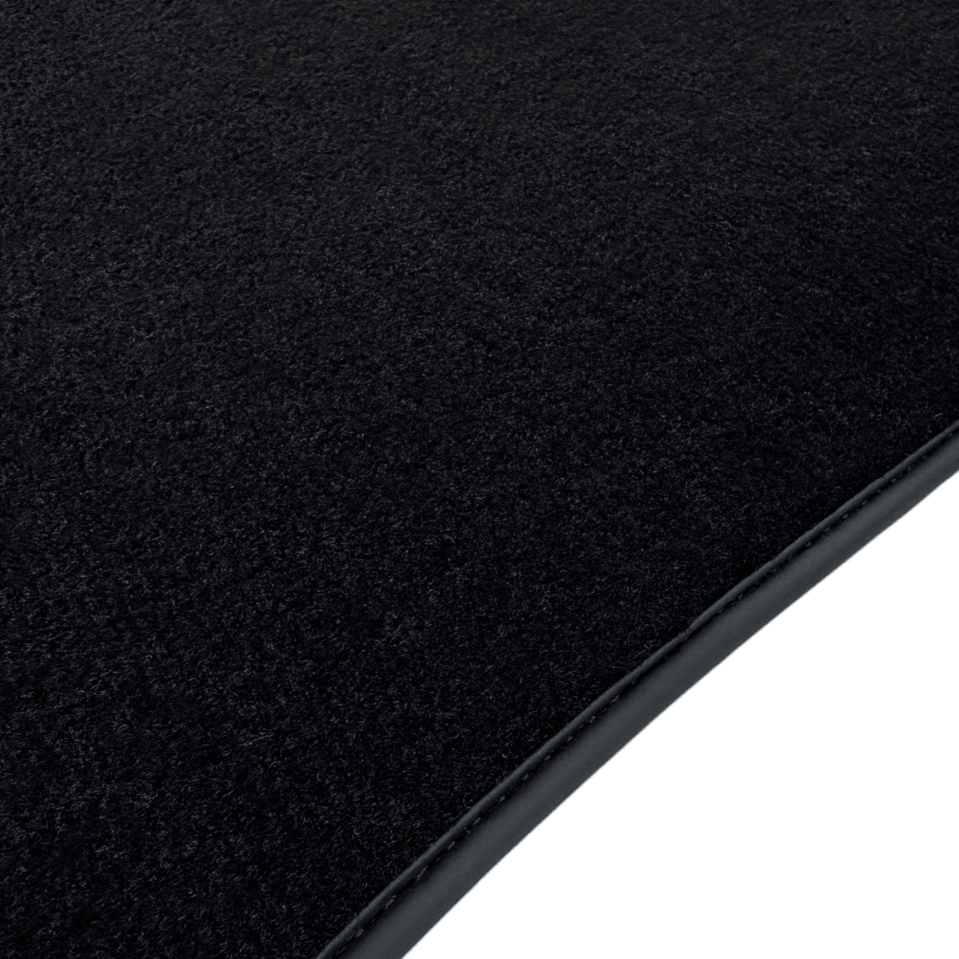 Black Floor Mats for Jaguar XF (2009-2015) Sedan with Leather - AutoWin