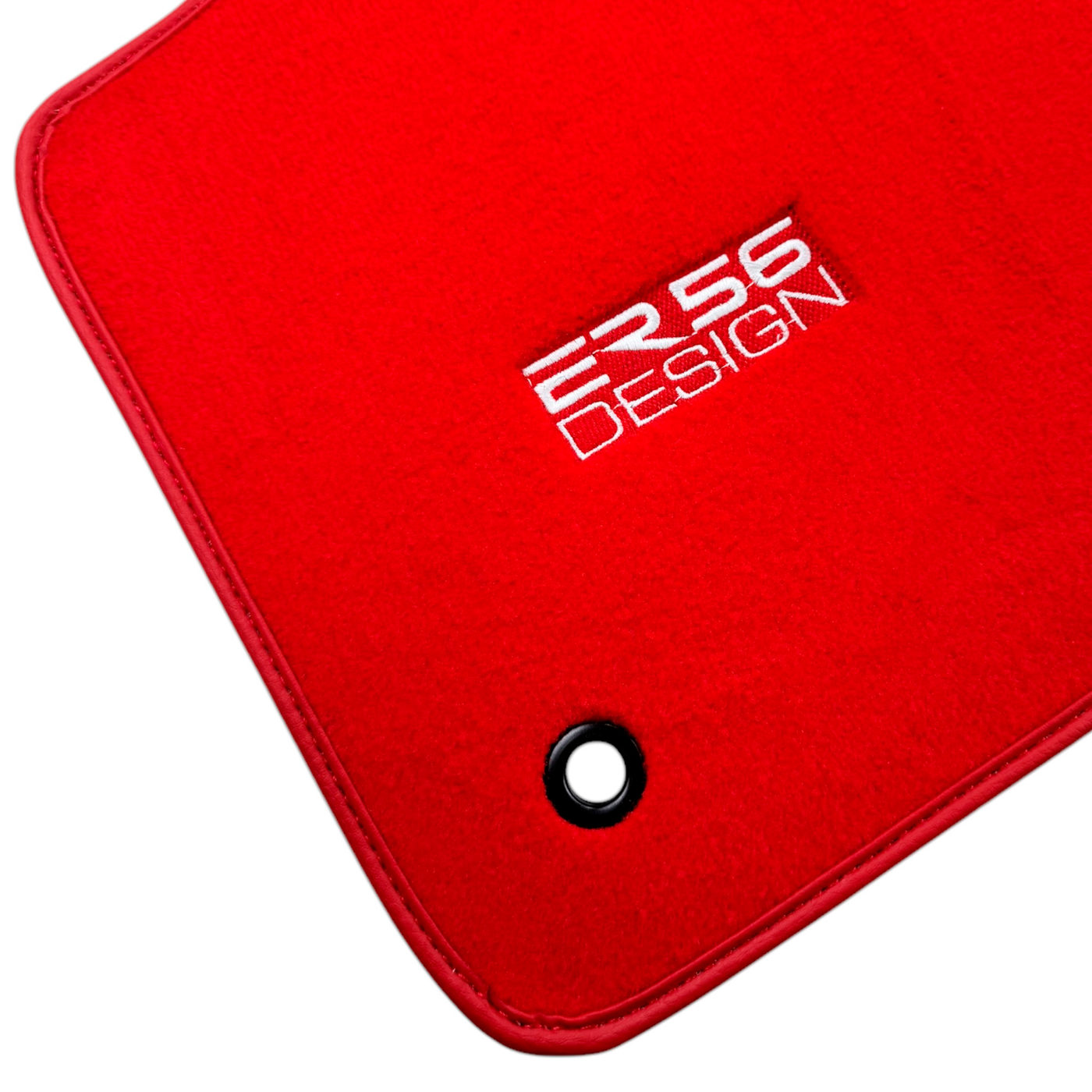 Red Floor Mats for Chevrolet Spark Hatchback (2010-2013) by ER56 Design