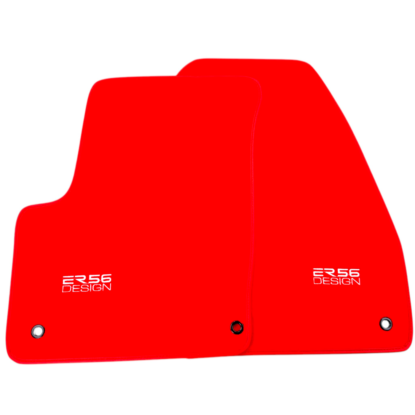 Red Floor Mats for Chevrolet Matiz Hatchback (2011-2013) by ER56 Design