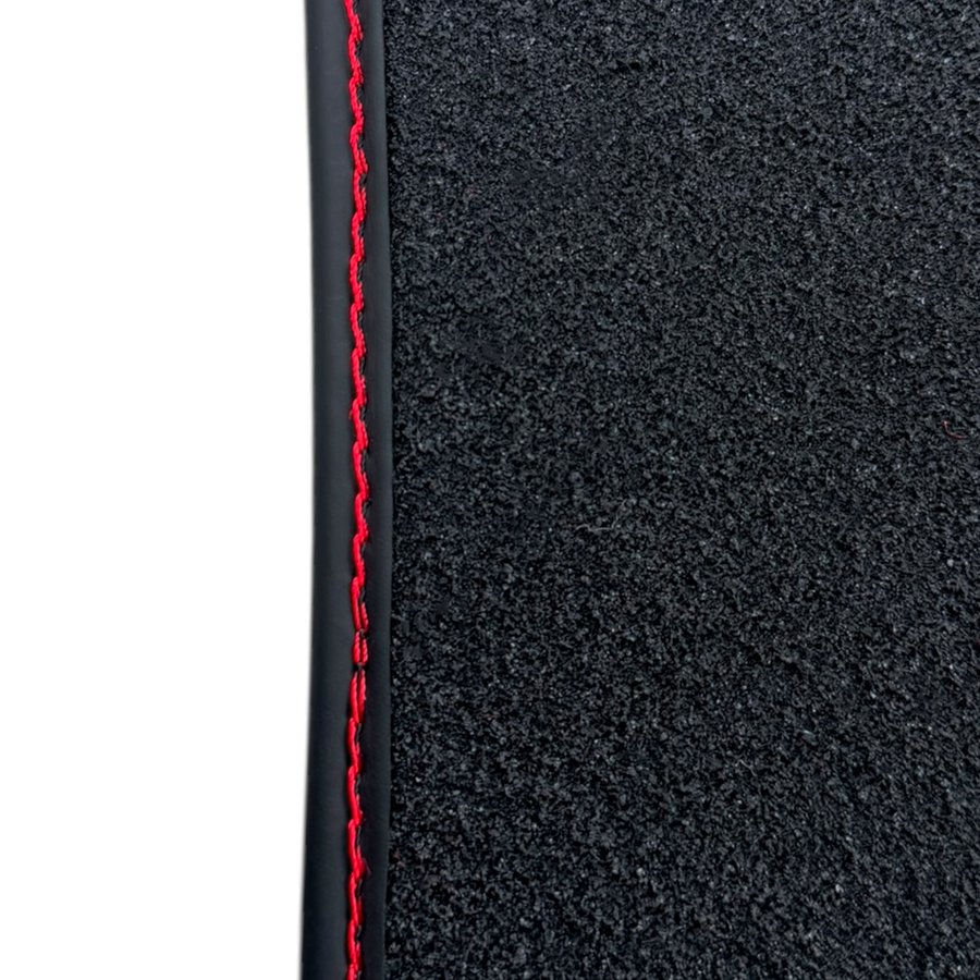 Red Floor Mats for Audi Q8 (2018-2023) with Leather | ER56 Performance