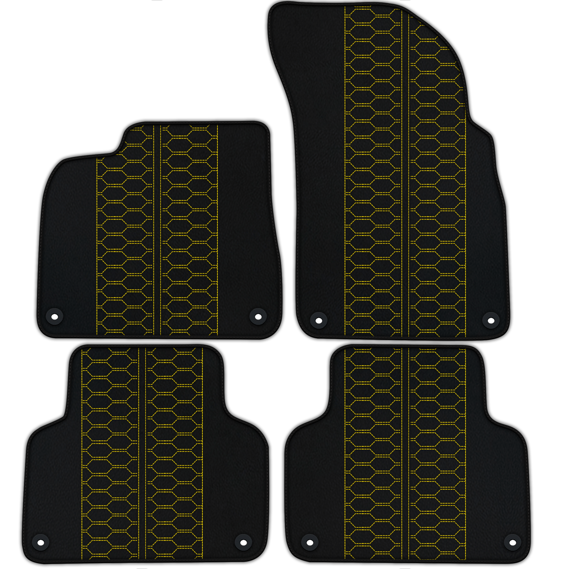 Customizable Luxury Leather Floor Mats for Audi A3 (2000-2003)