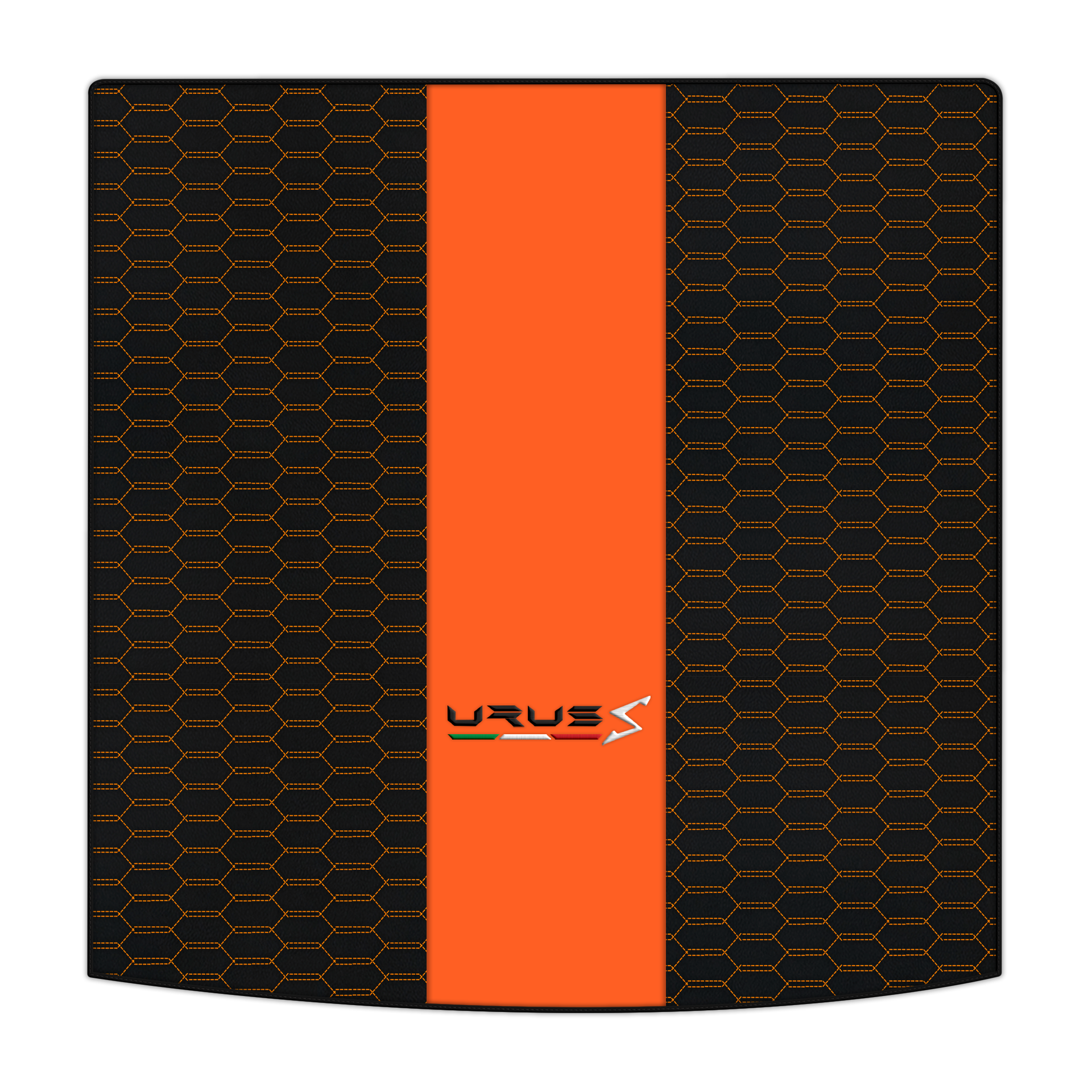 Customizable Leather Trunk Floor Mats with Interlaced Hex Pattern for Lamborghini Urus (2018-2026)