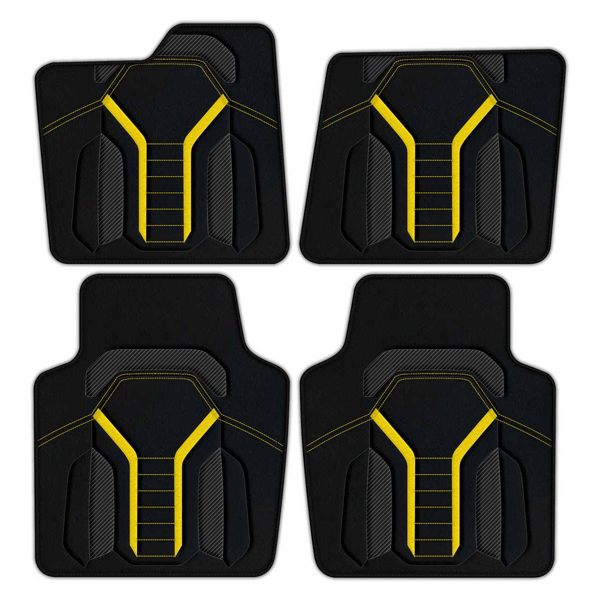 Customizable Leather Floor Mats for Ferrari Purosangue - AW23 Pattern