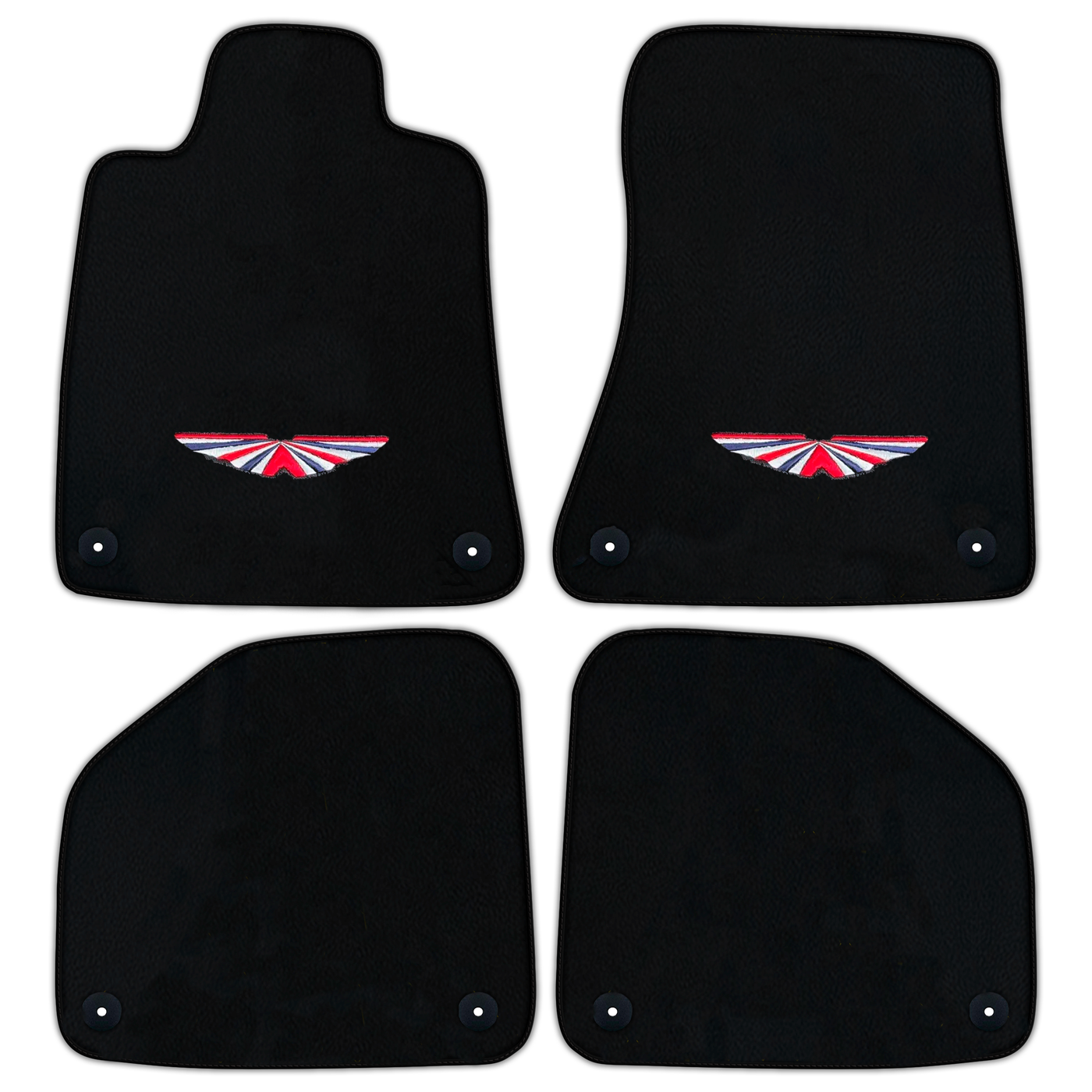 Black Floor Mats For Aston Martin DBX707 (2022-2026) SUV | ER56 Design