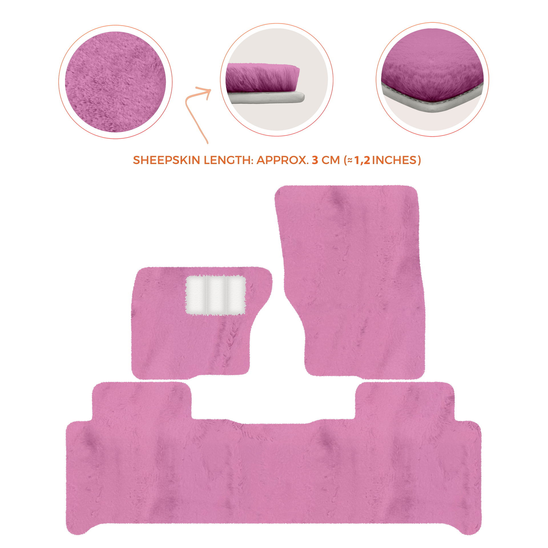 Luxury Sheepskin Floor Mats for Land Rover Discovery (2017-2026)