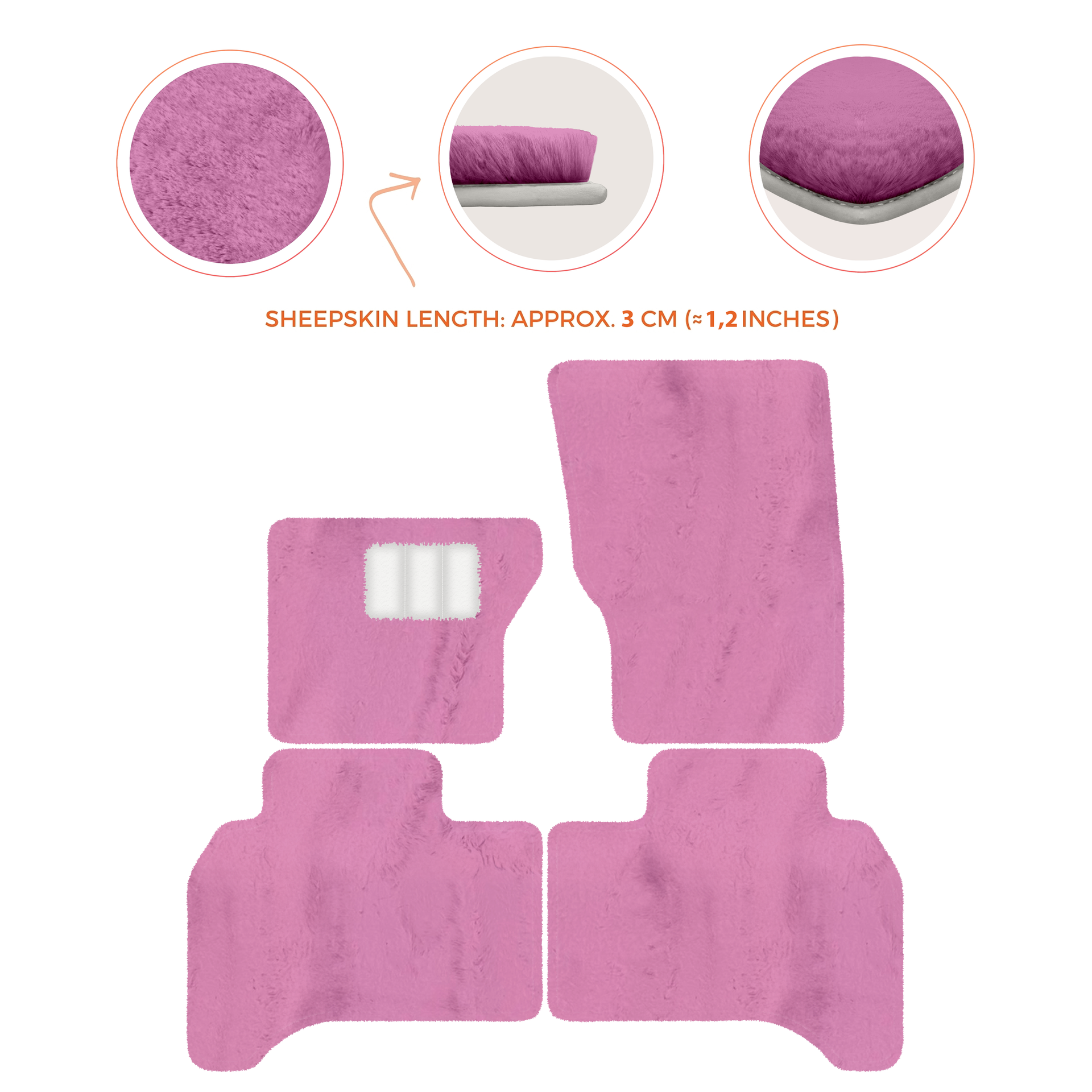 Premium Sheepskin Floor Mats for Range Rover Vehicles (2012-2022)