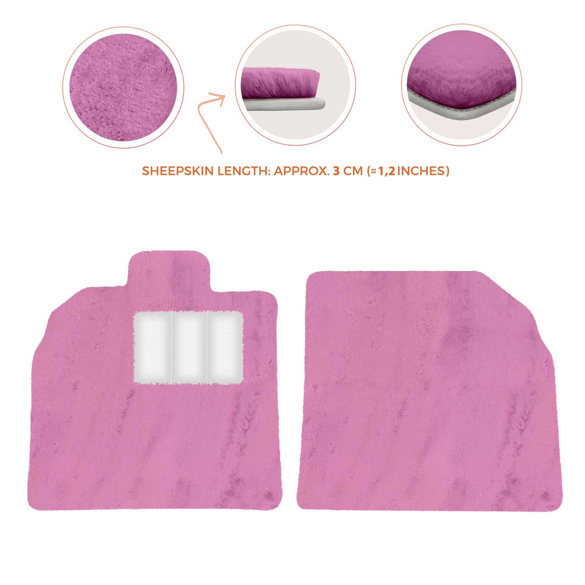 Customizable Black Floor Mats for Lamborghini Aventador SV | Orange Edition - AutoWin.EU