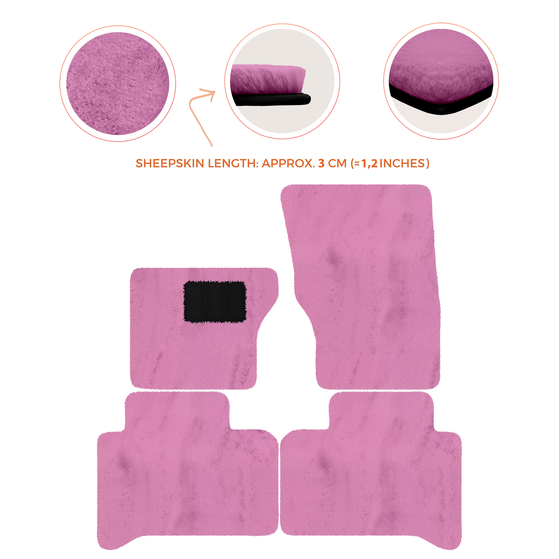 Luxurious Premium Sheepskin Floor Mats for Range Rover (2012-2022)