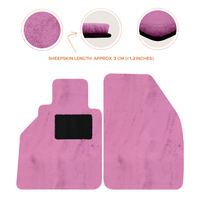 Tappetini in pelle di pecora per Porsche 986 Boxster (1996-2004) - Lunghezza della pelle di pecora, Varie opzioni di colore
