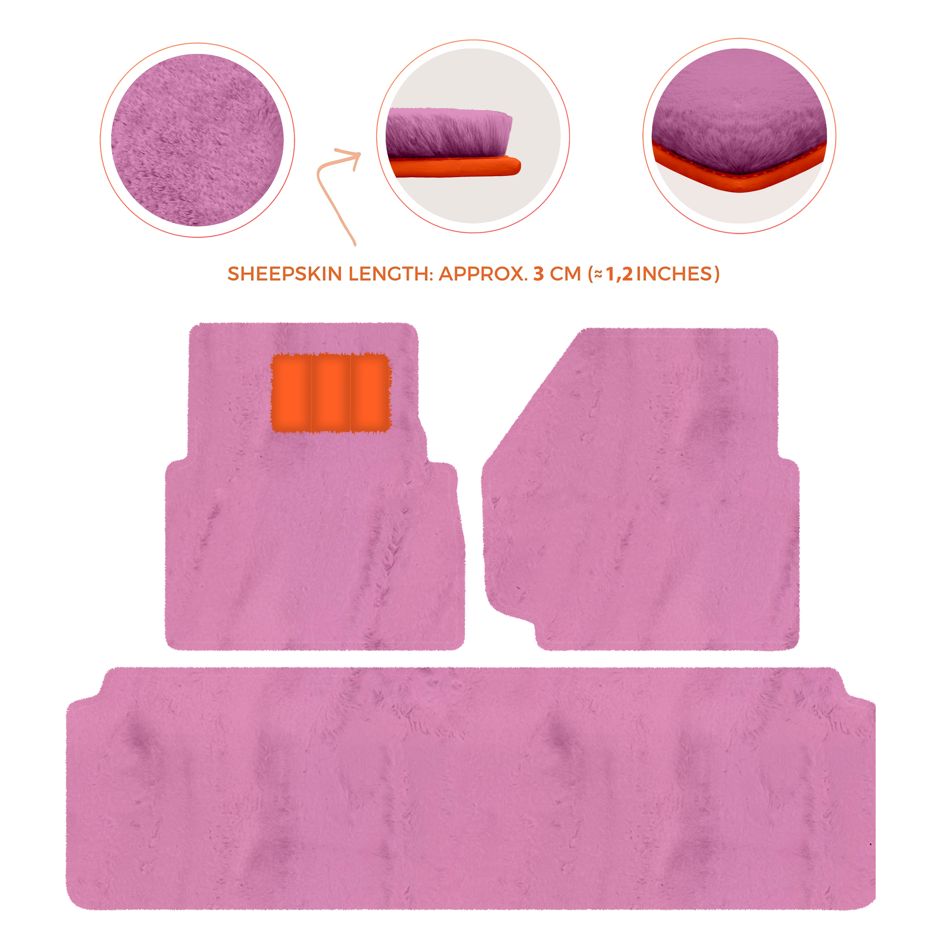 Luxurious Premium Sheepskin Floor Mats for Range Rover (2012-2022)