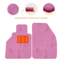 Tappetini in pelle di pecora per Porsche 986 Boxster (1996-2004) - Lunghezza della pelle di pecora, Varie opzioni di colore